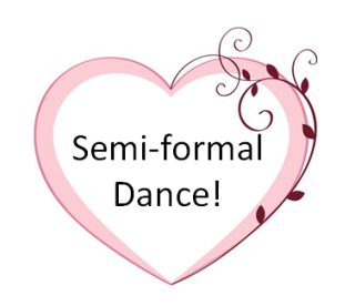 Valentine's semi-formal dance graphic