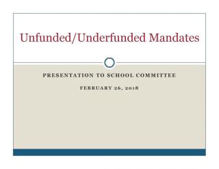 unfunded mandates